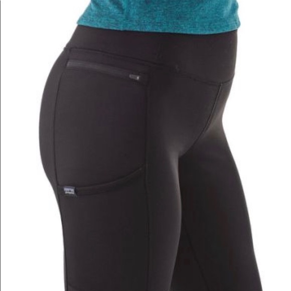 Patagonia Pants - Patagonia black stretch leggings yoga pants size S